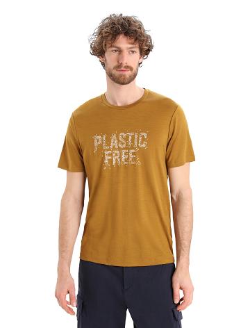 Icebreaker Merino Tech Lite II Korta Sleeve Plastic Free T-shirt Herr Bruna | SE 1761VRWD